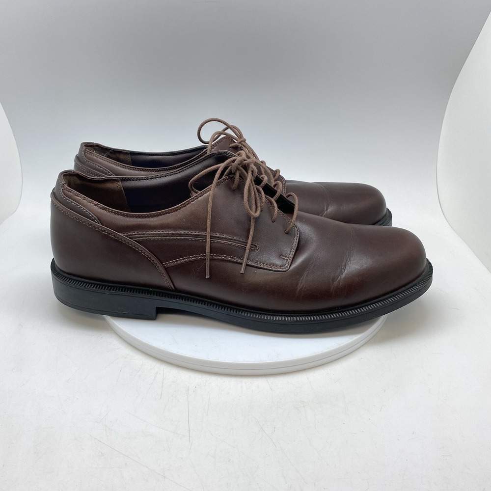 Dunham Burlington Waterproof Oxford Casual Dress Shoes Mens 15 B Brown MCT410SB
